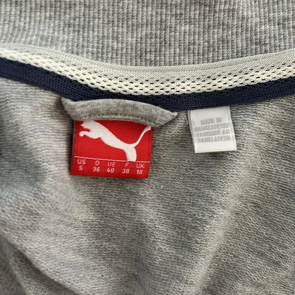 PUMA gray and white zip up in women’s small - Picture 9 of 10